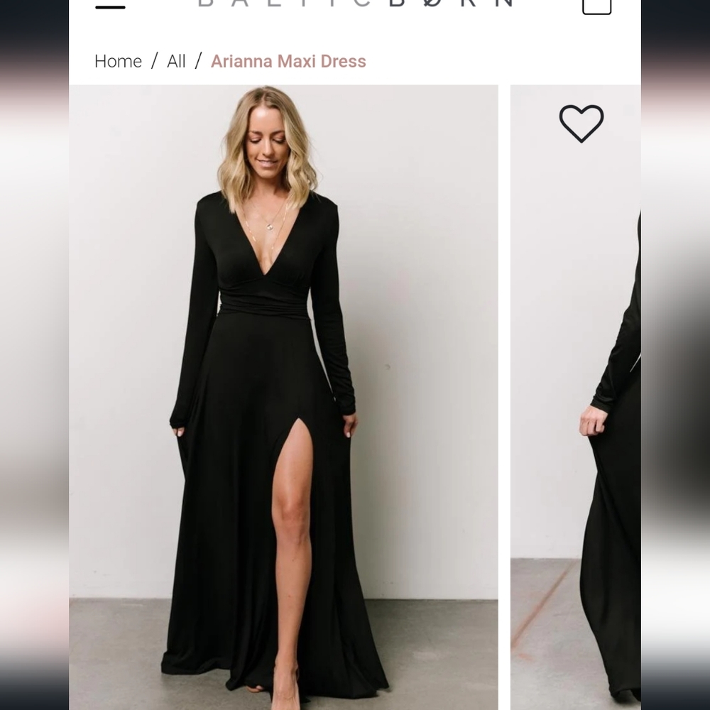 Baltic born black maxi dress